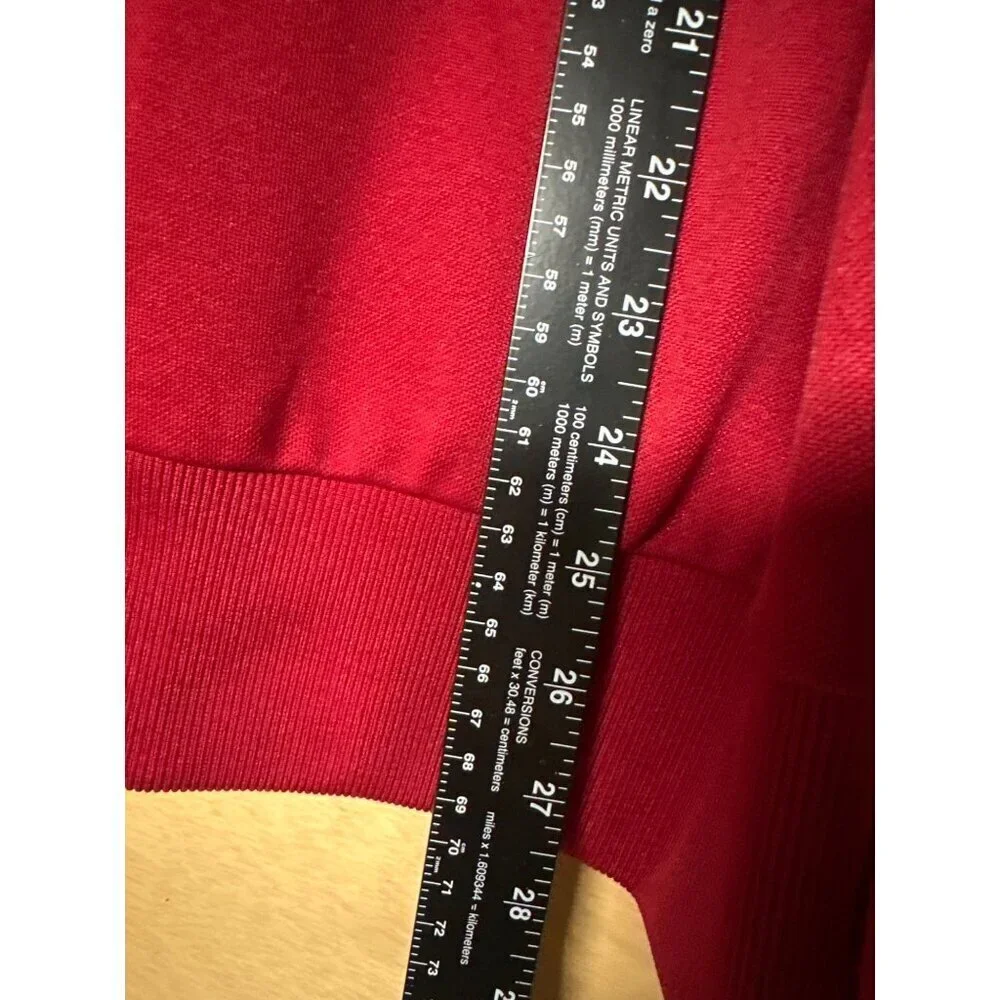 Vintage Express Men’s L Red Zip-Up Hoodie Lion Logo Honor Loyalty Y2K Streetwear